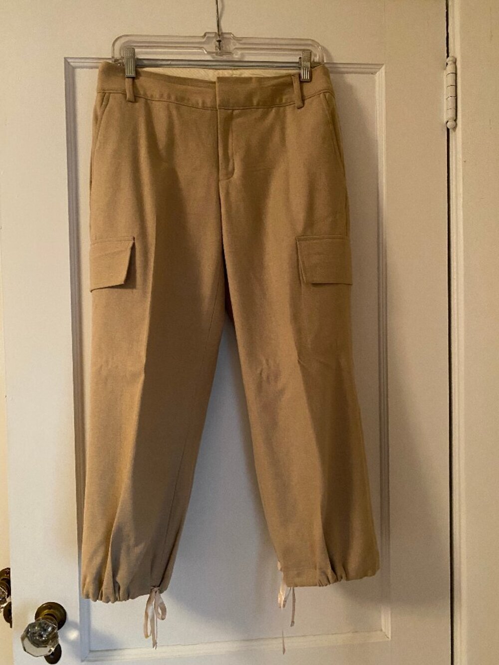 Banana Republic Cropped Cargo Wool Pants